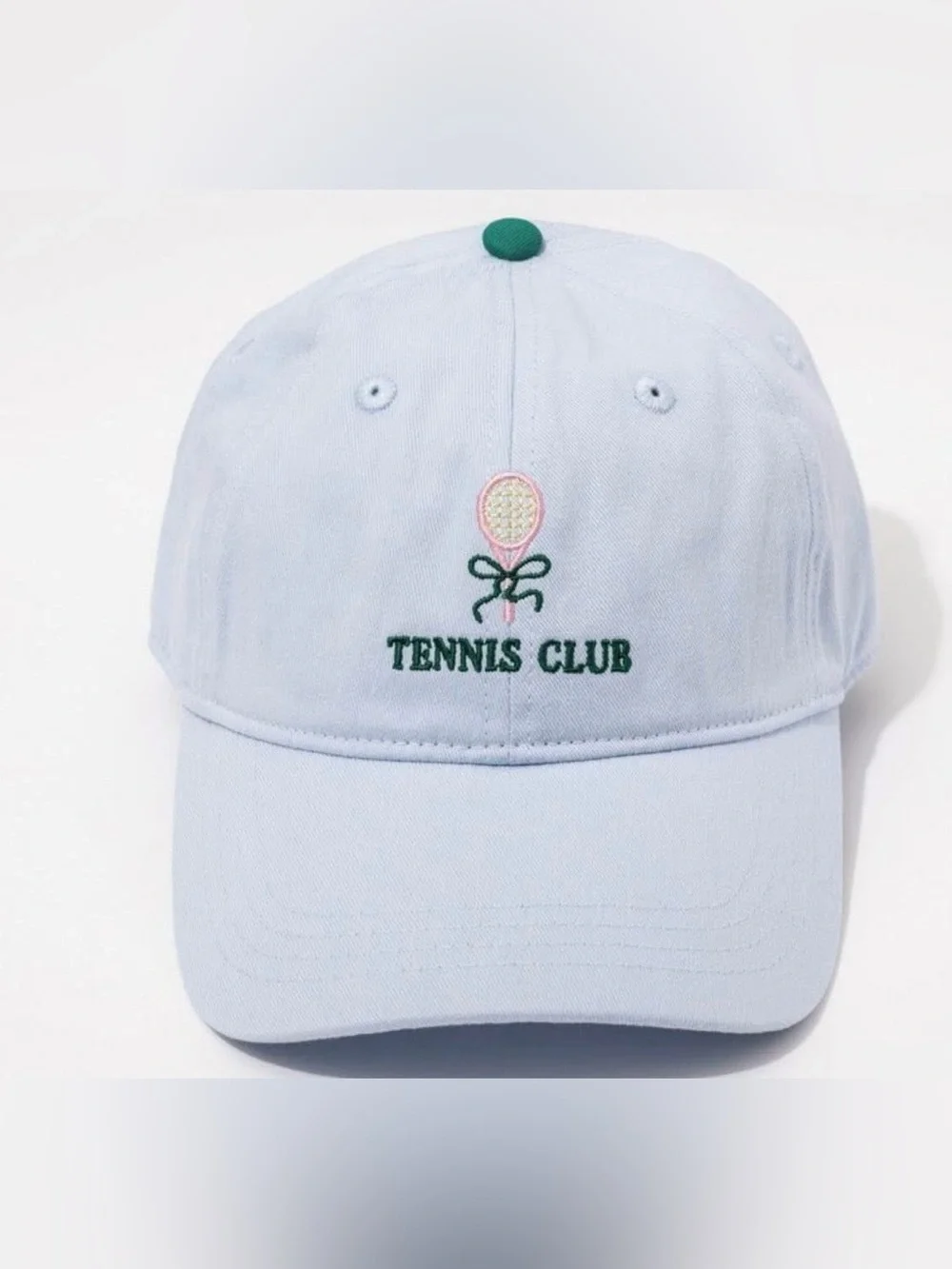 Target Pale Blue Tennis Club Cap with Green Accent